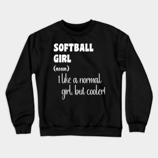 Softball Girl Crewneck Sweatshirt